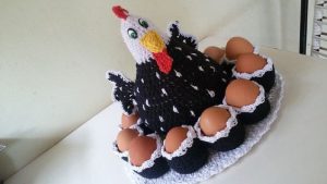 Crochet Chicken Egg Basket