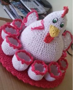 Crochet Chicken Egg Basket 2