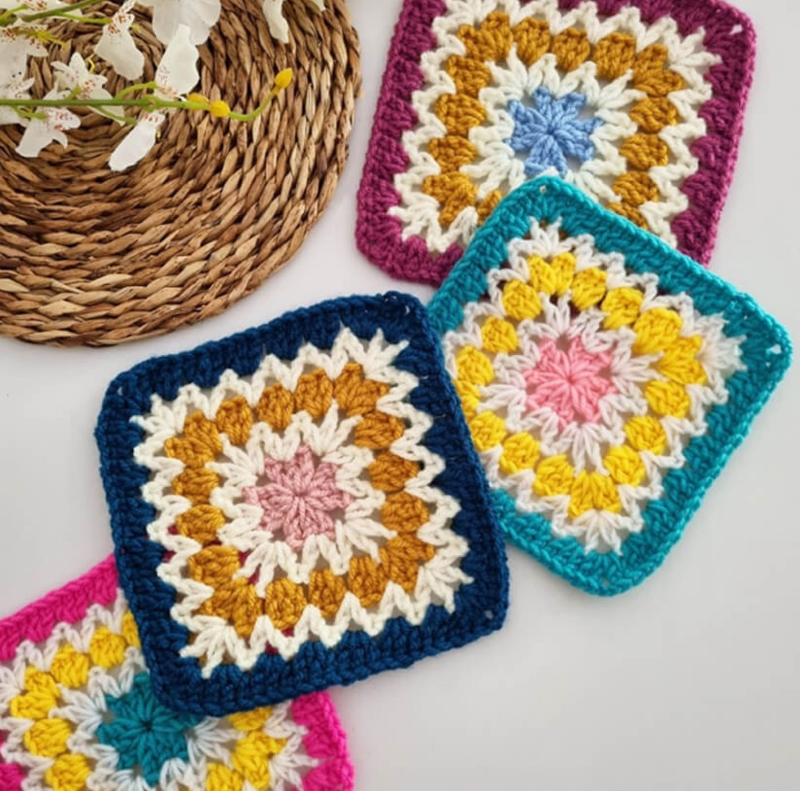 Solstice Granny Square - Handmade Learning Here