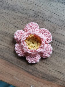 3D flower Hexie