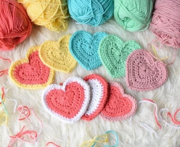 Crochet Heart Pattern - Handmade Learning Here