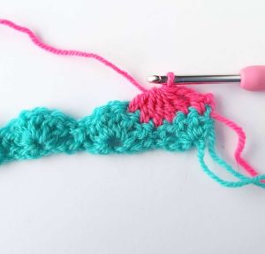 Interlocking Shell Stitch part 3