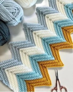 Crochet Zigzag Blanket