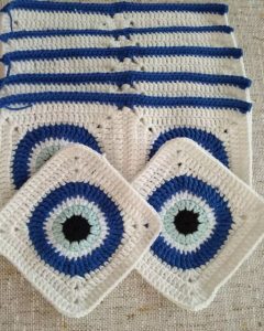 Evil Eye Granny Square