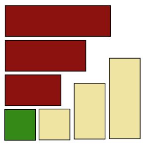 Half Log Cabin Block